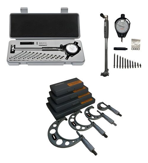 Kit Súbito De 50-160mm+jogo De Micrômetro Externo 