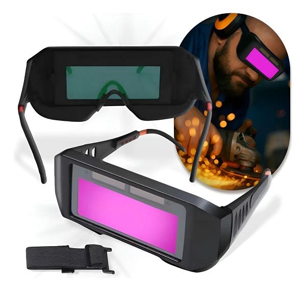 Óculos De Solda Para Soldador C/ Escurecimento Automático Preto Óculos De Solda